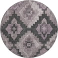 thumbnail image 2 of Addison Rugs Mayfield Premium Machine Washable Transitional Aztec Lavender Round Rug, 8' x 8', 2 of 6