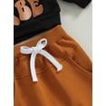 thumbnail image 5 of Toddler Baby Boy Halloween Outfits Pumpkin Patch Babe Print Long Sleeve Sweatshirt and Elastic Pants for Thanksgiving 2 Piece Clothes, 5 of 7