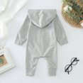 thumbnail image 6 of WUXIAN Toddler Girls Boys Winter Long Sleeve Jumpsuit Hooded Solid Color Outwear Children Clothes Baby Comfortable Dailywear, 6 of 7