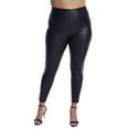 thumbnail image 3 of HUE Womens Croco Leatherette High-Waist Leggings Style-U22165, 3 of 4
