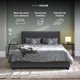 thumbnail image 4 of Base Para Cama Matrimonial Abatible Box De Metal Madera Color Gris KingsHouse gris Matrimonial, 4 of 8