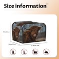 thumbnail image 5 of Lsque Yak Print 4 Slice Toaster Cover , Kitchen Appliance Dustproof Protector , Toaster Protector Dustproof Kitchen Appliance Cover, 5 of 7