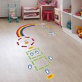 thumbnail image 3 of ER Juego de taladro de arcoíris para decoración de suelo de habitación de niños, decoración de jardín de infantes, papel autoadhesivo creativo Rojo Verde, 3 of 5
