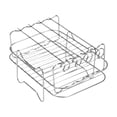 thumbnail image 1 of Rejilla para freidora de aire, accesorios para freidora de aire, rejilla para tostar, para freidora de aire, cocina, horno capas dobles cuadradas, 1 of 9