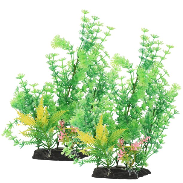 KAKOWELY plantas artificiales decorativas resistentes al desgaste para acuarios, decoraciones reemplazables.