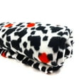 thumbnail image 2 of Shason Textile 60" x 2 yd 100% Polyester Fleece Abstract Dalmatian Sewing & Craft Fabric, Black, White and Red, 2 of 6
