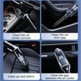thumbnail image 2 of Powerful Handheld Vacuum Cleaners For Car USB Rechargeable Quick Cleanup Remover User Friendly, 2 of 7