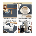 thumbnail image 3 of 2 pzs Tapete Bar,escurridor Platos,tapete Cocina Escurridores Malubero Blanco y Negro, 3 of 4