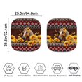 thumbnail image 4 of Bulopur Aztec Car Windshield Sun Shade, Sunflower Horse Protect Harmful UV rays Vehicle Sun Shade Windshield Durable Fabrics Automotive Window Sunshades for Most Trucks SUVs Vans, 2 Pcs, 4 of 6
