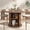 Walnut, variant on Farmhouse 47" Fluted Round Dining Table with Storage, Wood Grain, Natural