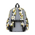 thumbnail image 3 of Sunflower and Cowprint White Pattern Backpack for School, Cute School Bag with Adjustable Shoulder Straps and Padded Back, 13.4"x11"x4.7", 3 of 5