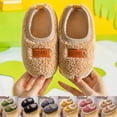 thumbnail image 5 of XXWXYD Baby Kids Plush Ankle Warm Slippers Non-Slip Winter House Shoes for Toddler Boys Girls Lightweight 𝖢ozy Indoor, 5 of 5