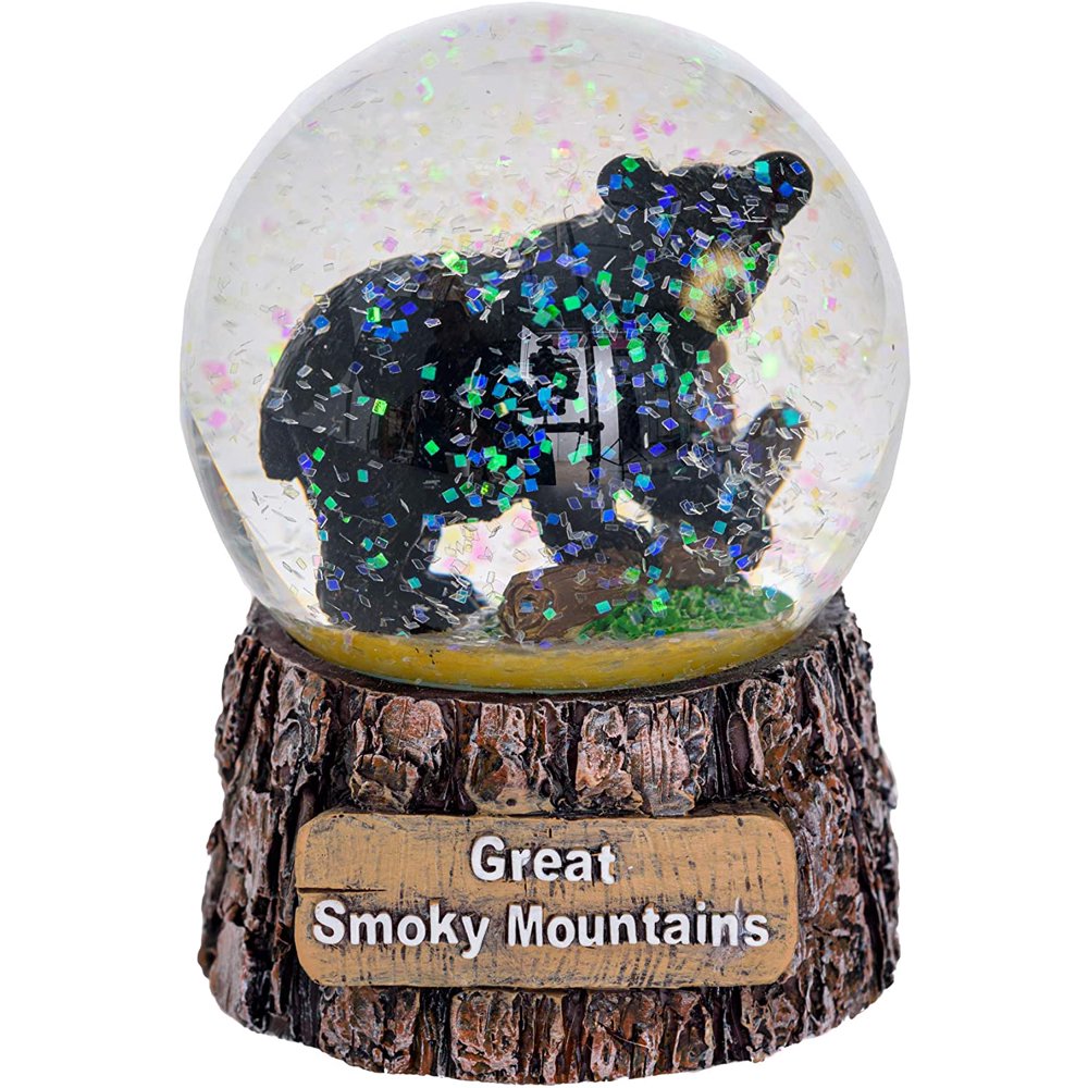 Great Smoky Mountains Snow Globe Black Bear Snow Globe Christmas