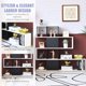 thumbnail image 5 of GETHFSA 5-Tier Corner Ladder Bookshelf, Modern Display Storage Rack, Freestanding Bookcase for Living Room Bedroom Office, Black & White, 5 of 12