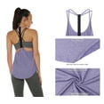 thumbnail image 4 of icyzone Workout Shirts Yoga Tops T-Back Running Tank Top, 4 of 5