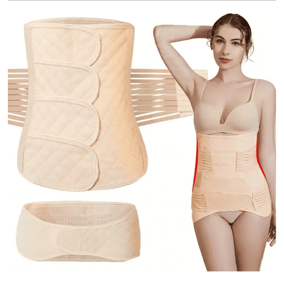 2 Piezas De Faja Postparto Modelo Beige Talla M