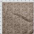 thumbnail image 4 of oneOone Rayon Brown Fabric Asian Batik Floral Craft Projects Decor Fabric Printed By The Yard 56 Inch Wide, 4 of 4