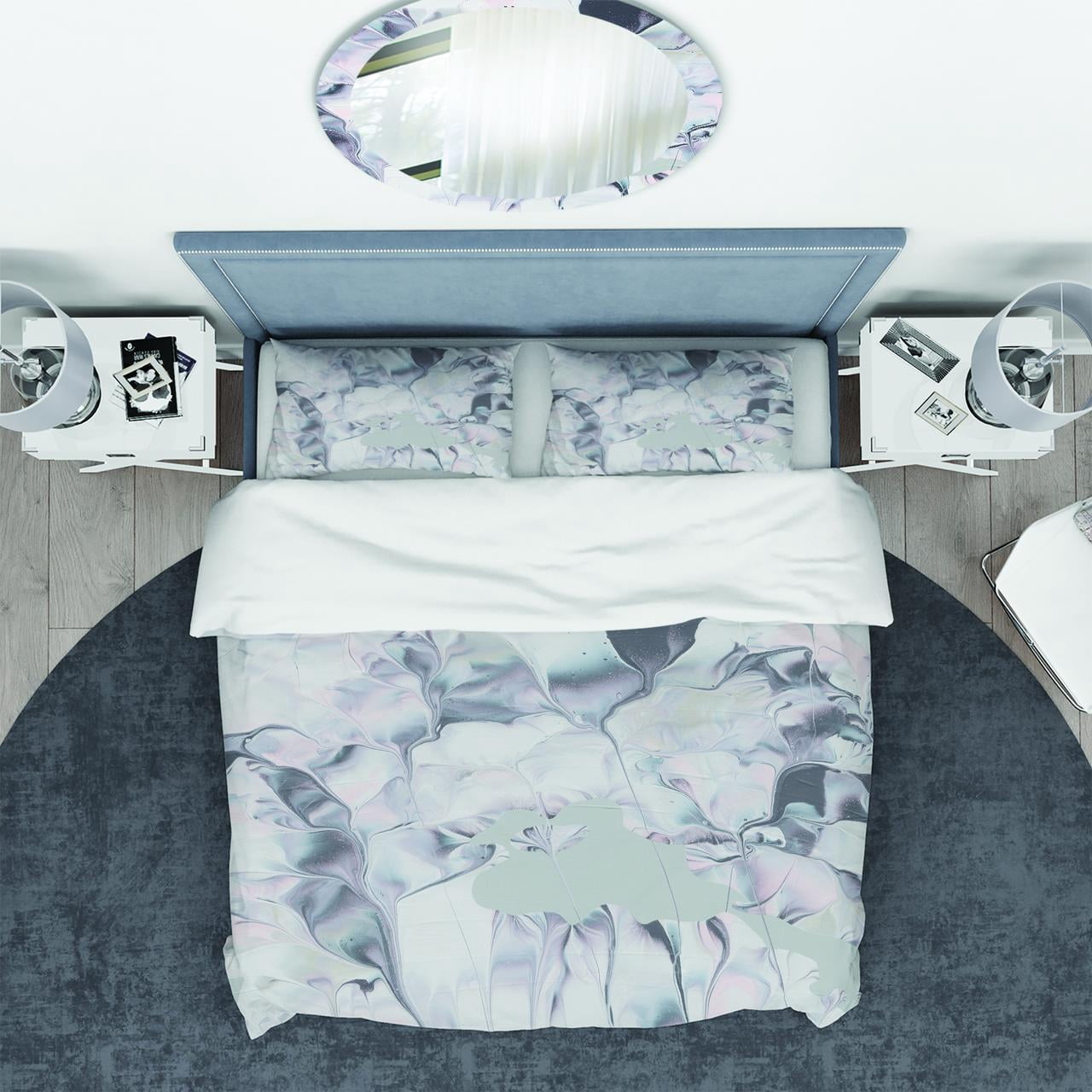 Designart 'Light and Shadow III' Geometric Duvet Cover Set