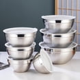thumbnail image 1 of Bandejas de Cocina perfecl con Espejo Pulido Acero Inoxidable 7pcs Ahorro de Espacio, 1 of 8