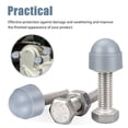 thumbnail image 3 of Raindrops 40Pcs Hexagonal External Thread Cap Grey Plastic UV Resistance for Humid Environment 2.33X2.33X2.03in, 3 of 6