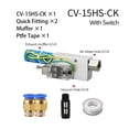 thumbnail image 2 of Pneumatic Vacuum Generator Suction Cup Negative Pressure Control, Air Exhaust Ejector CV-10HS CV-15HS CV-20HS CV-25HS ,Widely Used, 2 of 7
