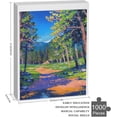 thumbnail image 3 of 1000 Piece Jigsaw Puzzle for Adults and Families - Mountains Park Stream Oil Painting Landscape Puzzle Every Piece Unique Nature Jigsaw Puzzles for Birthday Christmas, 3 of 8