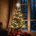 thumbnail image 6 of Christmas Star Tree Topper, Lighted 14.5” Silver Star Tree Toppers with 100 LED Lights Christmas Tree Top Ornament for New Year Holiday Home Office Indoor Decorations, 6 of 6
