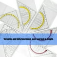 thumbnail image 6 of Multifunctional 180 Degree Protractors with Set Square Geometry Drafting Ruler For Engineering Drafting Drawing, 6 of 8