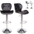 thumbnail image 1 of Set De 2 Bancos De Cocina Mostrador Barra Silla Taburete Comedor Respaldo Alto Altura Regulable y Función Giratoria 360°, 1 of 7