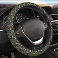 thumbnail image 6 of KLL Car Steering Wheel Cover, Universal 15 inch, Soft Elastic and Comfortable,Car Accessories Decorations-Flamingos And Palm Leaves, 6 of 7