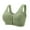 Green, variant on Womens High Support Bras Cotton Front Closure Full Support Bra Sports Bras for Women High Support Green