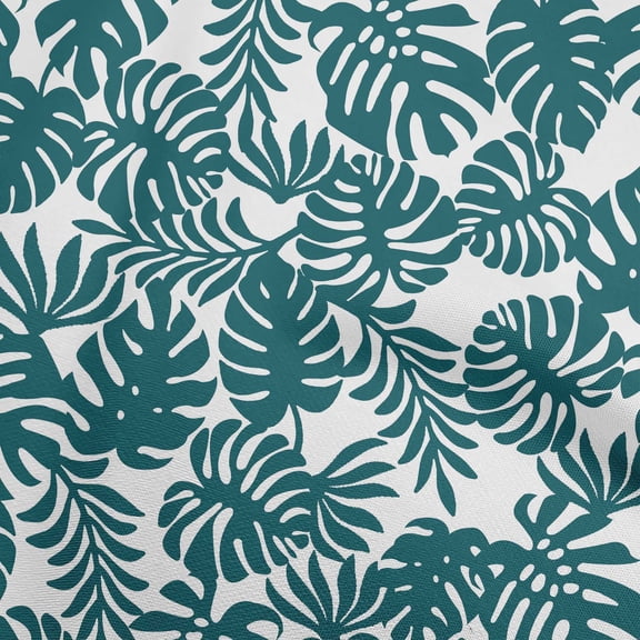 oneOone Georgette Viscose Teal Green Fabric Tropical Diy Clothing Quilting Fabric Print Fabric By Yard 42 Inch Wide