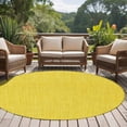 thumbnail image 4 of Yellow Burlap Texture Large Round Rug 8 FT, Non Slip Living Room Area Carpet, Farmhouse Vintage Yellow Washable Soft Circle Rug Non-Shedding Floor Carpet for Bedroom Office Dining Room, 4 of 9