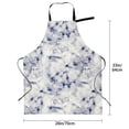 thumbnail image 2 of Kdxio Indigo Tie Dye Apron with Pockets Adjustable Kitchen Aprons for Men Women Waterproof Aprons for Cooking,Drawing,Crafting, Baking Household Cleaning, 2 of 5