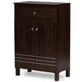thumbnail image 1 of Pemberly Row 2 Door Shoe Cabinet in Dark Brown, 1 of 6