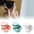 thumbnail image 4 of Jewelry Organizer  Small Jewelry Storage Box Earring Holder for Women  4-Layer Rotating Travel Jewelry Tray Case with Lid for Bracelets Rings Bracelets, 4 of 6