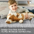 thumbnail image 7 of Twister.CK 10' x 13' Area Rugs, Modern Geometric Low Pile Stain-Resistant Carpet Rug, for Living Room Home Office, Grey, 7 of 7