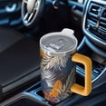thumbnail image 4 of 40oz Island Vibes Tumbler with Tropical Plants, Insulated Cup with Handle and Straw for Outdoor Travel, 4 of 5