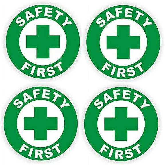 4 pcs Safety First Hard Hat Sticker/Helmet Decal Label Lunch Tool Box…