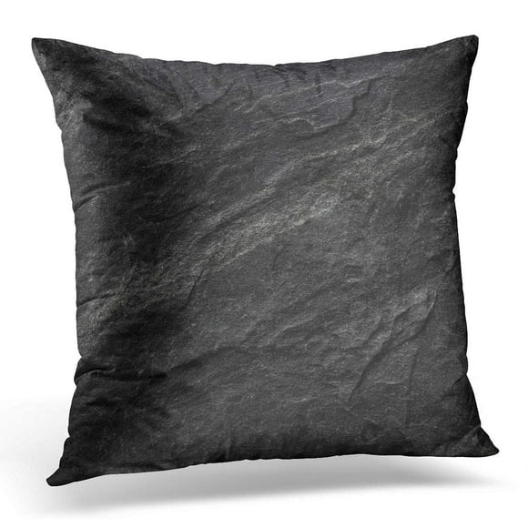 BOSDECO Gray Rock Dark Grey Black Slate Blackboard Pillowcase Pillow Cover Cushion Case 20x20 inch