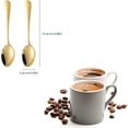thumbnail image 5 of Juego de 8 cucharas de café expreso doradas Demitasse, mini cucharas de café doradas SourceTon para postre, azúcar de café, té, aperitivo (4,9 pulgadas), 5 of 5