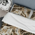 thumbnail image 4 of Designart "Glamorous Marble In Black And Gold I" Marble Bedding Covert Set - Glam Bed Set With 2 Shams, 4 of 5