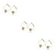 thumbnail image 3 of Pendientes de aro de cristal Sonducket joyería de moda regalo personalizado Cuenta Dorada, 3 of 6