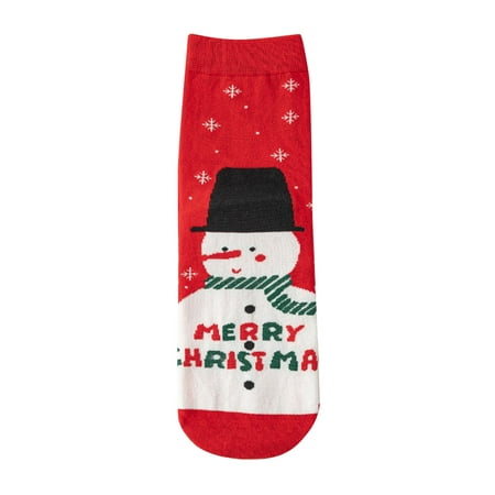 

6-Pack Socks for Women Christmas Stockings Casual Fashion Cartoon Printing Socks
