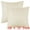 Beige, variant on Unique Bargains Basho Leaf Pattern Cushion Covers Solid Fluffy Plush Pillow Covers 2 Pcs Beige 18" x 18"