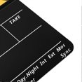 thumbnail image 2 of Acrylic 30x25cm Clapperboard Director Movie Clappers Film and Television Photography PropYellow striped blackboard(PAV1YBE), 2 of 4