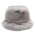 thumbnail image 1 of Gorro de peluche sencillo, gorro de pescador para otoño e invierno., 1 of 5
