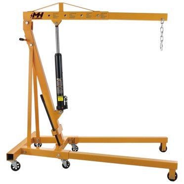 Heavy Duty 2-Ton (4,000 Lbs) Under-Hoist Tripod Jack Stand – Height Adjustable 47" To 84", Powder Coated Steel