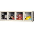 thumbnail image 2 of Global Industrial 1-Tier 4 Door Clear View Wall Locker, 12"Wx18"Dx12"H, Tan, Unassembled, 2 of 3