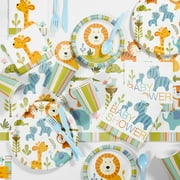 Happy Jungle Boy Baby Shower Party Supplies Kit